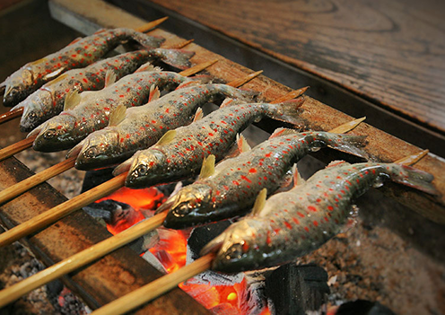 あまごのあぶり焼